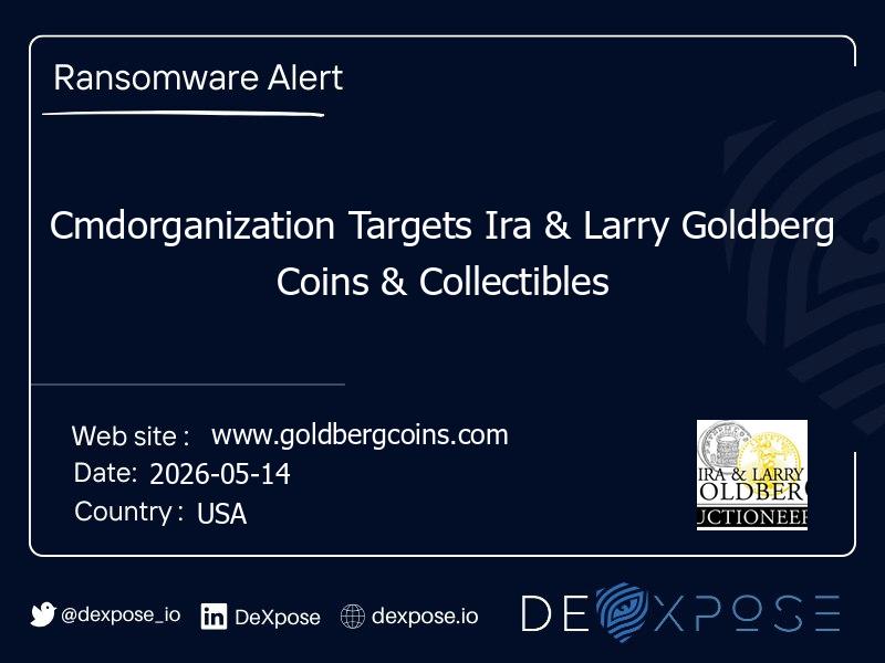 Cmdorganization Targets Ira & Larry Goldberg Coins & Collectibles