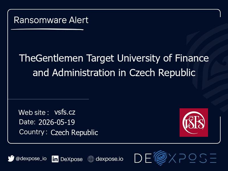 TheGentlemen Target University of Finance and Administration in Czech Republic