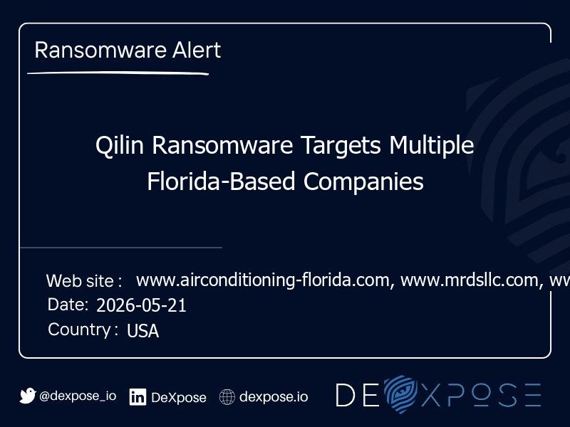Qilin Ransomware Targets Multiple Florida-Based Companies