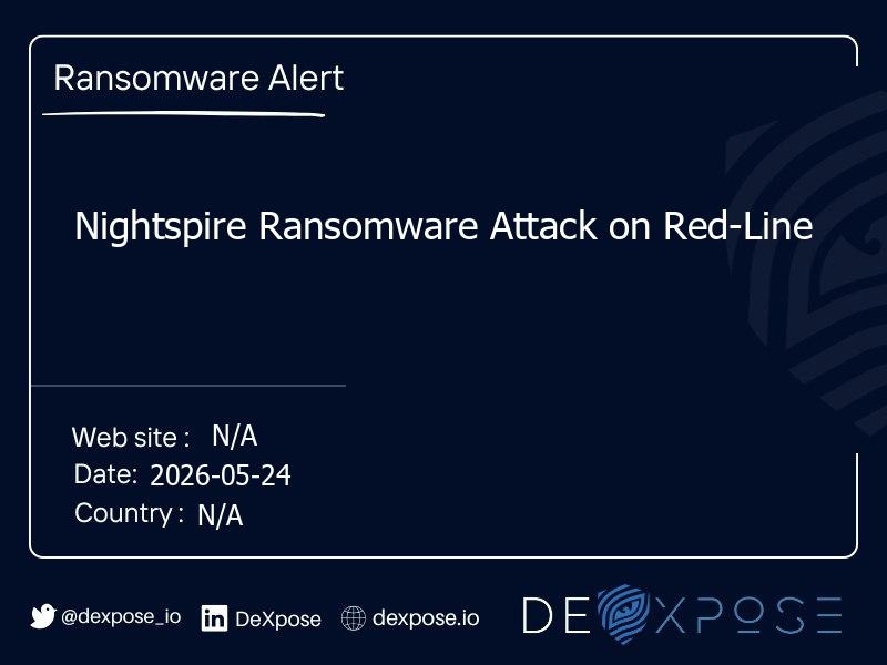 Nightspire Ransomware Attack on Red-Line