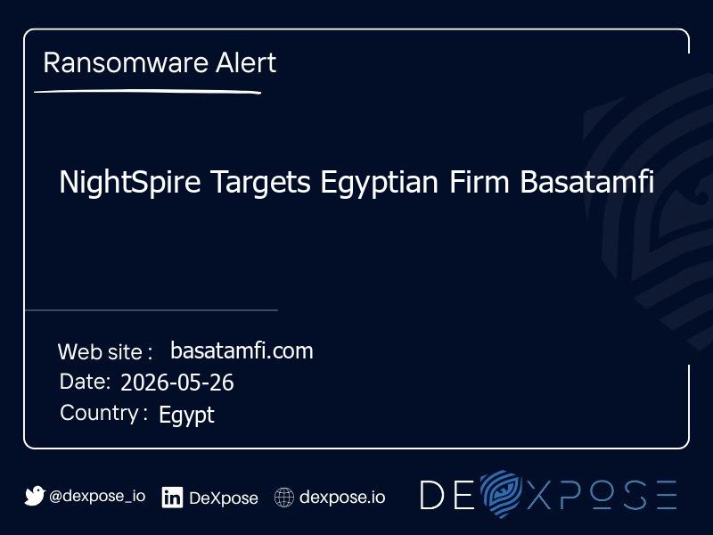 NightSpire Targets Egyptian Firm Basatamfi