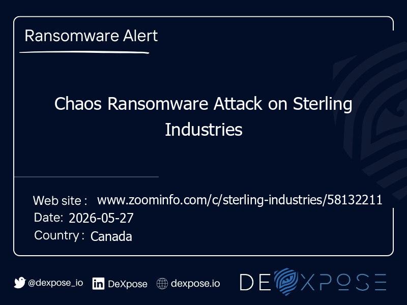 Chaos Ransomware Attack on Sterling Industries