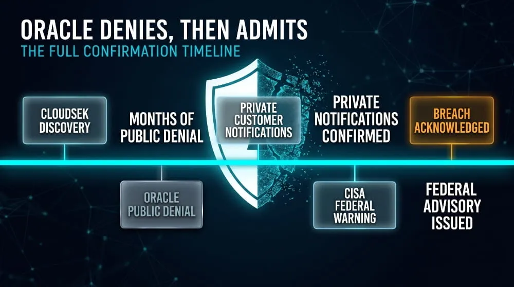 Oracle Denies, Then Admits