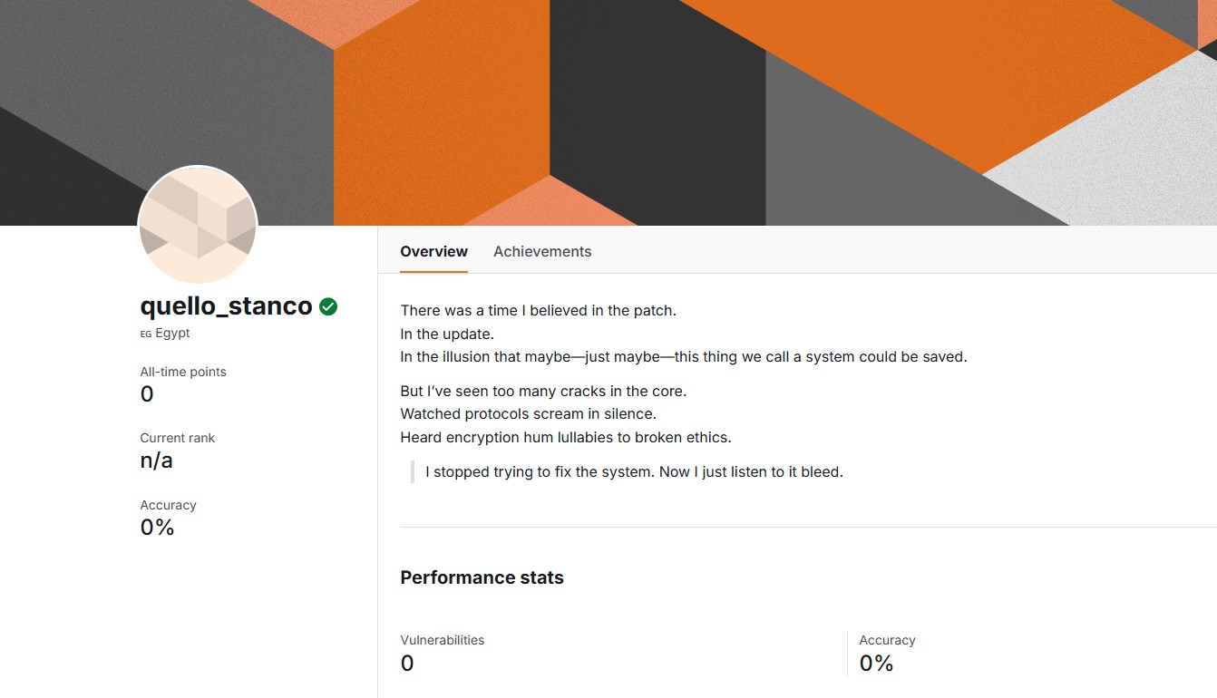 Bugcrowd account with matching username