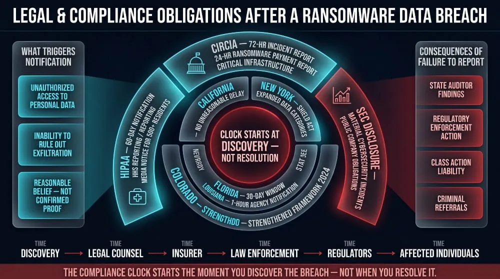 Compliance Obligations After a Ransomware Data Breach
