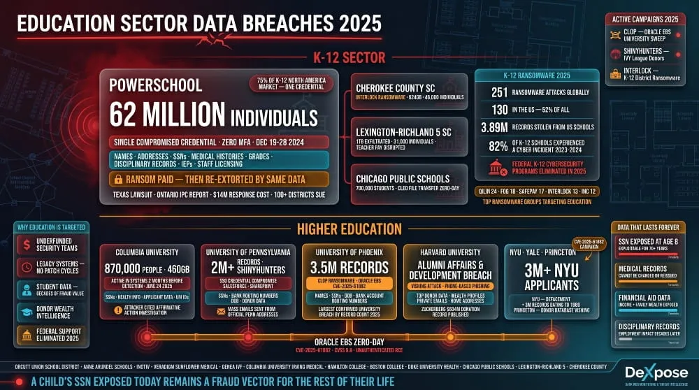Education Sector Breaches 2025