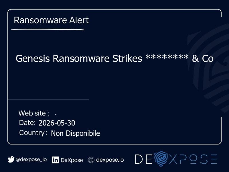 Genesis Ransomware Strikes ******** & Co