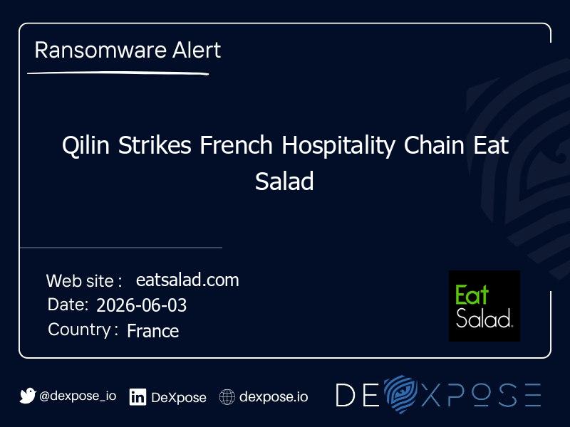 Qilin Strikes French Hospitality Chain Eat Salad