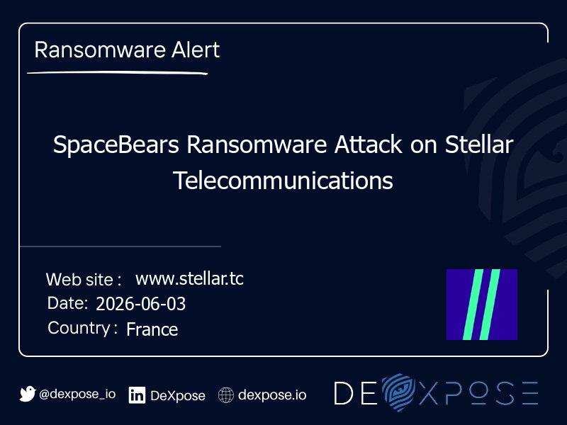 SpaceBears Ransomware Attack on Stellar Telecommunications