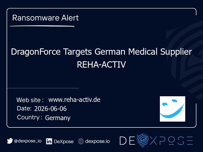 DragonForce Targets German Medical Supplier REHA-ACTIV