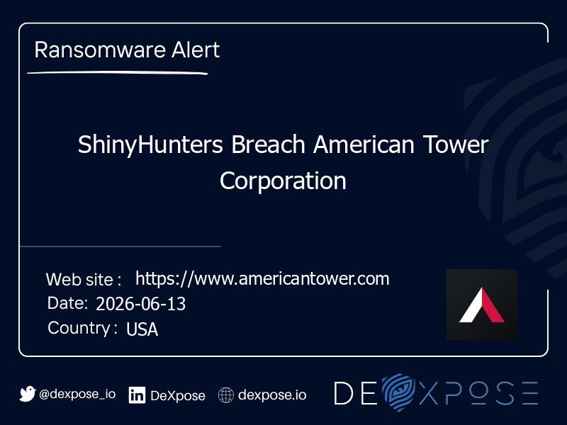 ShinyHunters Breach American Tower Corporation