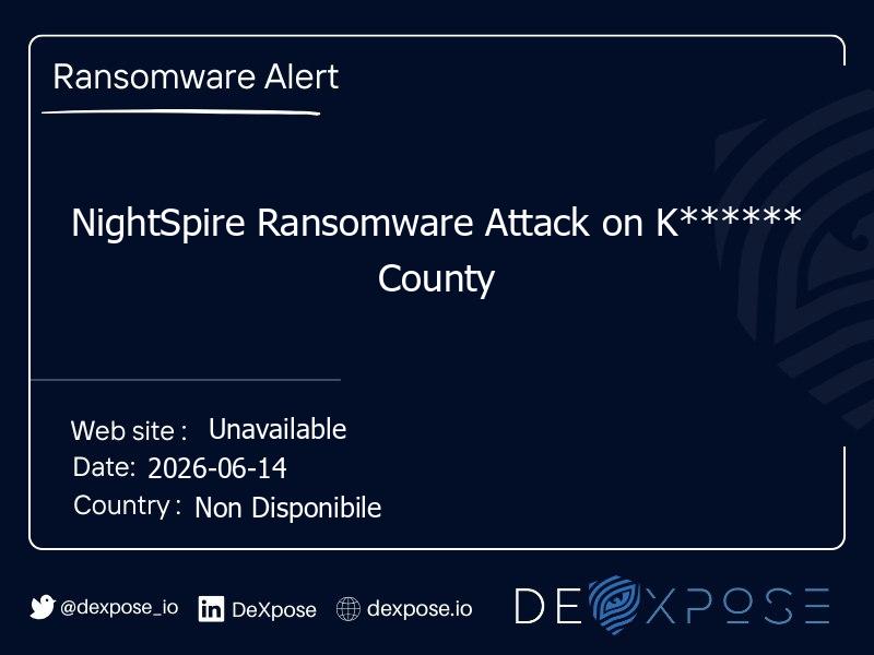 NightSpire Ransomware Attack on K****** County