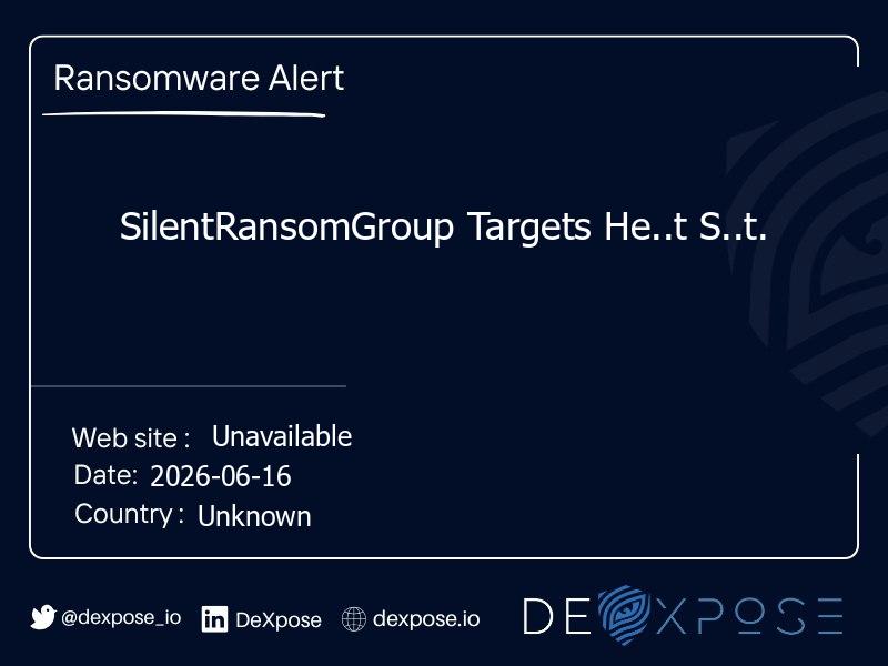 SilentRansomGroup Targets He..t S..t.