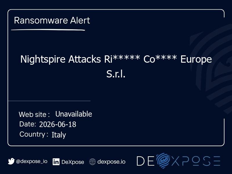 Nightspire Attacks Ri***** Co**** Europe S.r.l.
