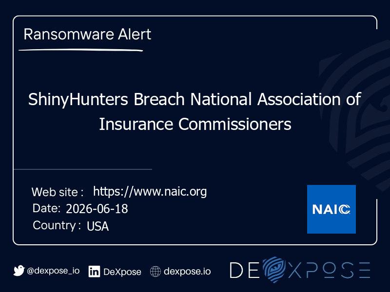 ShinyHunters Breach National Association of Insurance Commissioners
