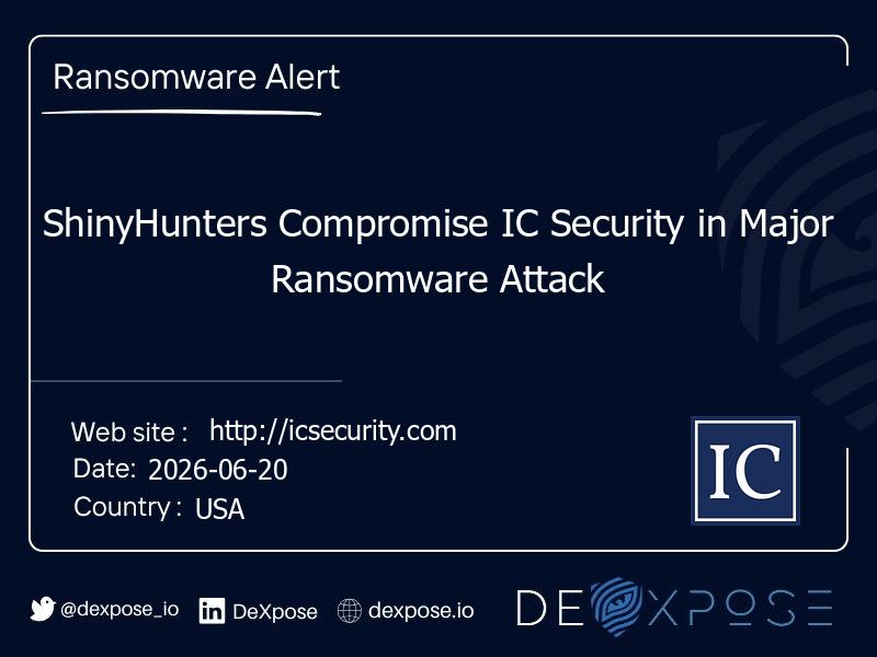 ShinyHunters Compromise IC Security in Major Ransomware Attack