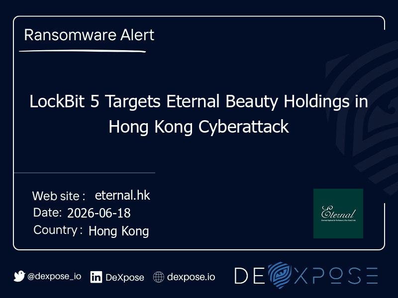 LockBit 5 Targets Eternal Beauty Holdings in Hong Kong Cyberattack