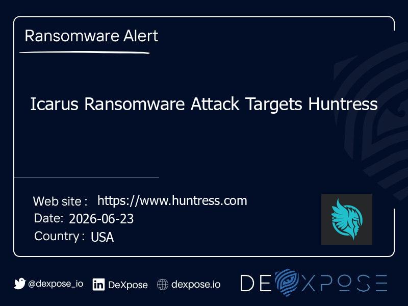 Icarus Ransomware Attack Targets Huntress
