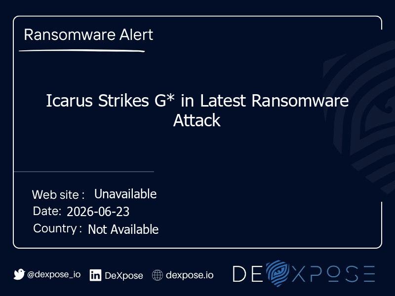 Icarus Strikes G* in Latest Ransomware Attack