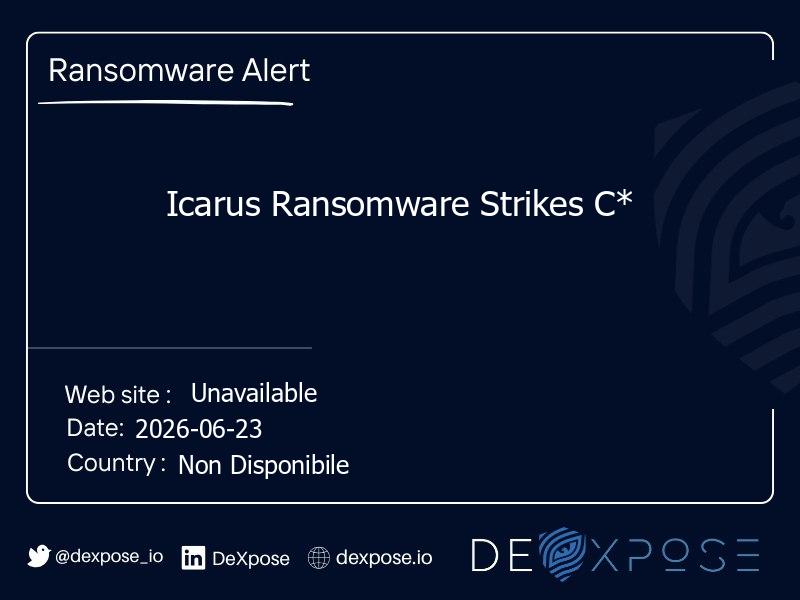 Icarus Ransomware Strikes C*