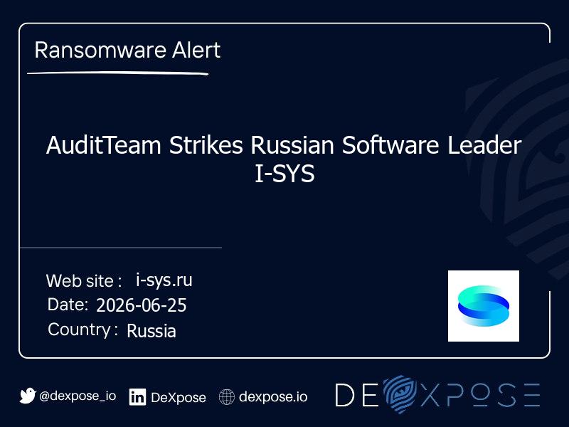 AuditTeam Strikes Russian Software Leader I-SYS