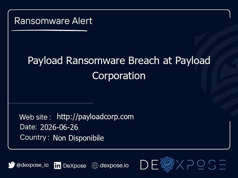 Payload Ransomware Breach at Payload Corporation