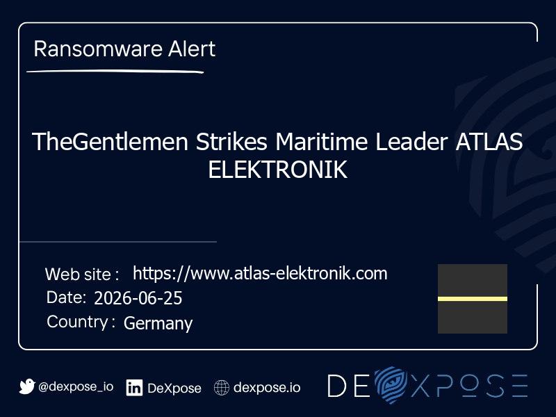 TheGentlemen Strikes Maritime Leader ATLAS ELEKTRONIK