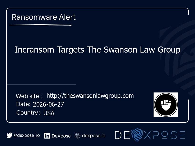 Incransom Targets The Swanson Law Group