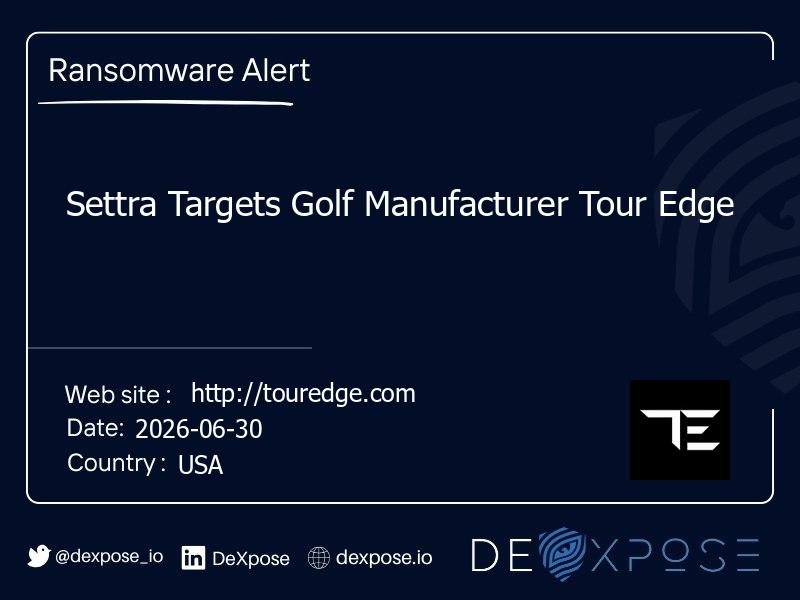 Settra Targets Golf Manufacturer Tour Edge