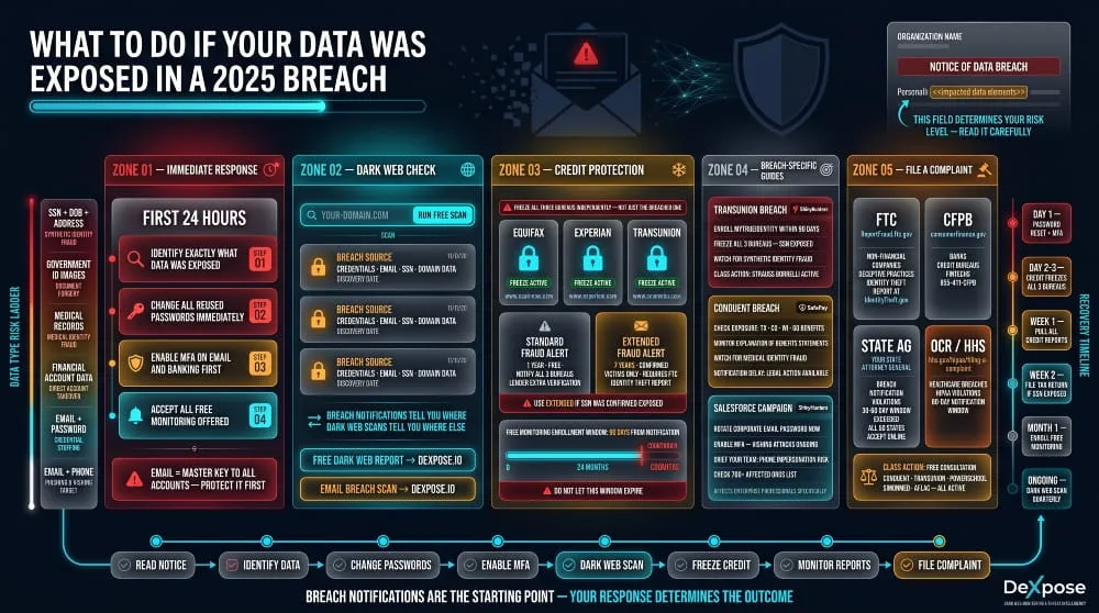 What to Do If Your Data Was Exposed in a 2025 Breach