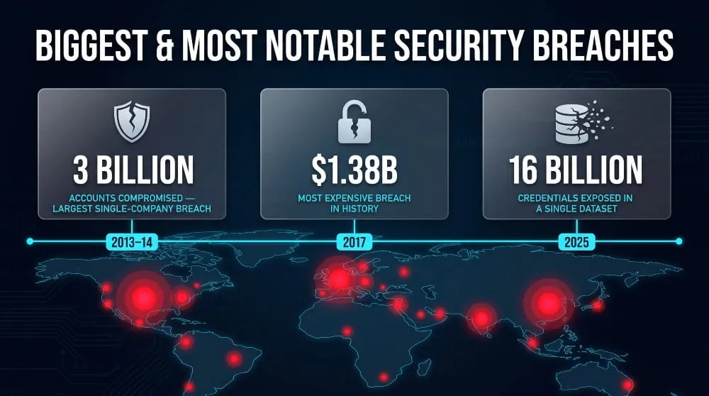 Biggest & Most Notable Security Breaches