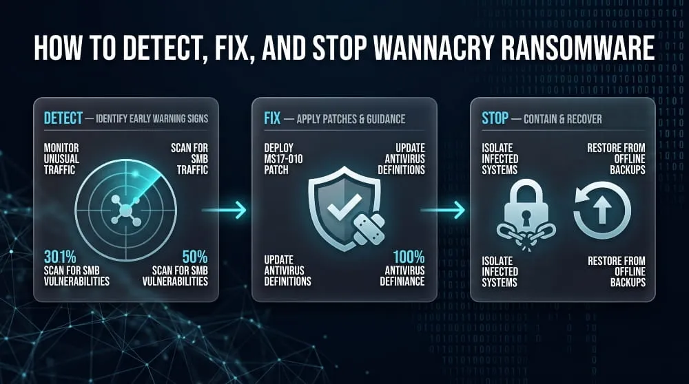 How to Detect, Fix and Stop WannaCry Ransomware
