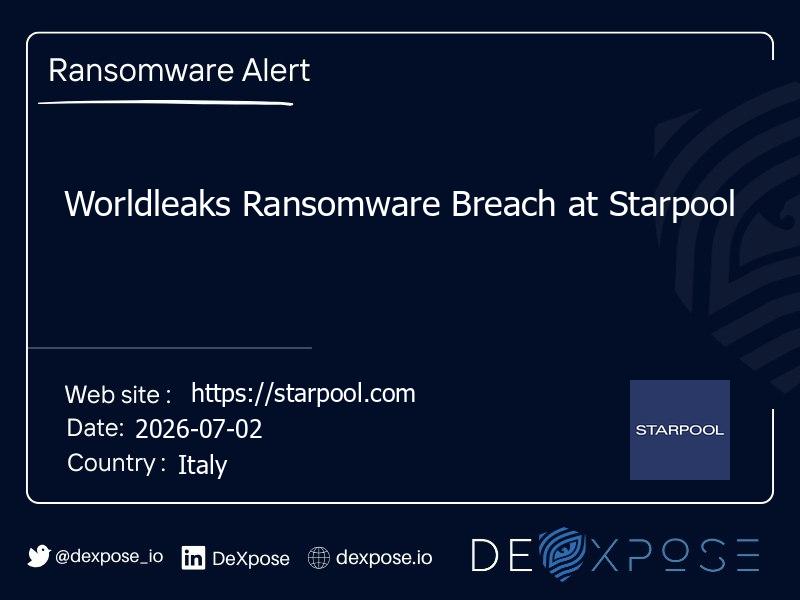 Worldleaks Ransomware Breach at Starpool