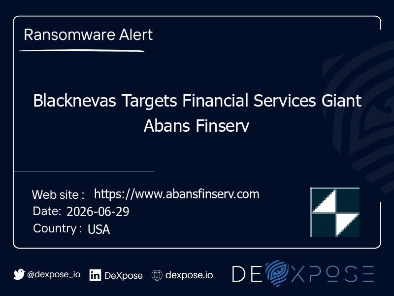 Blacknevas Targets Financial Services Giant Abans Finserv