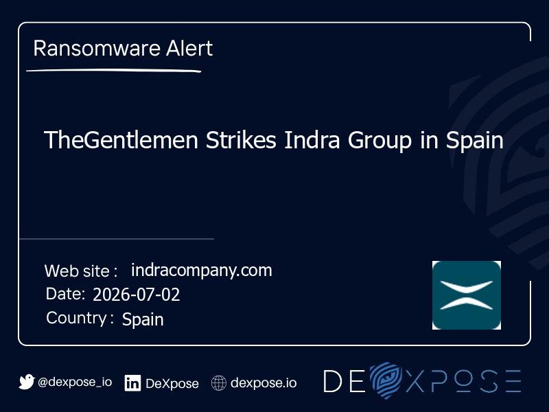 TheGentlemen Strikes Indra Group in Spain