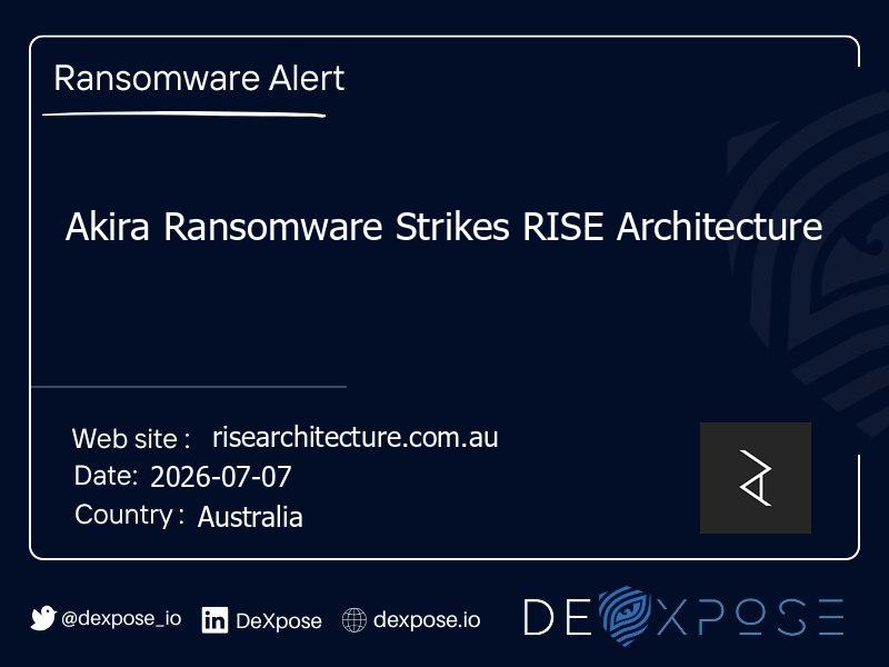 Akira Ransomware Strikes RISE Architecture