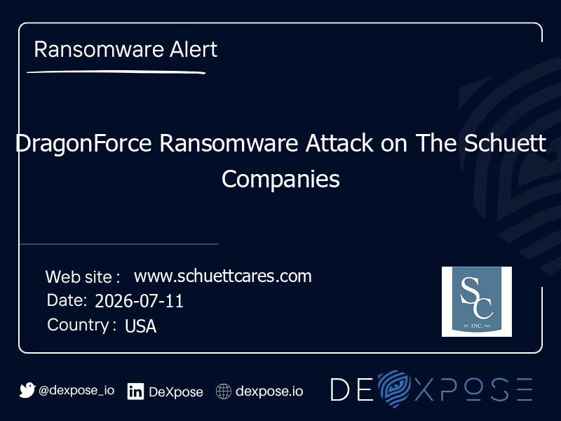 DragonForce Ransomware Attack on The Schuett Companies
