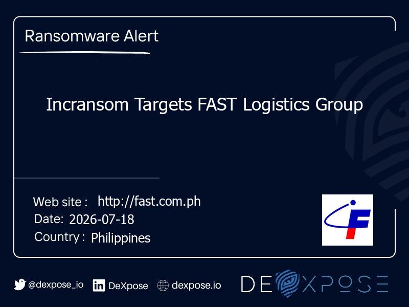 Incransom Targets FAST Logistics Group
