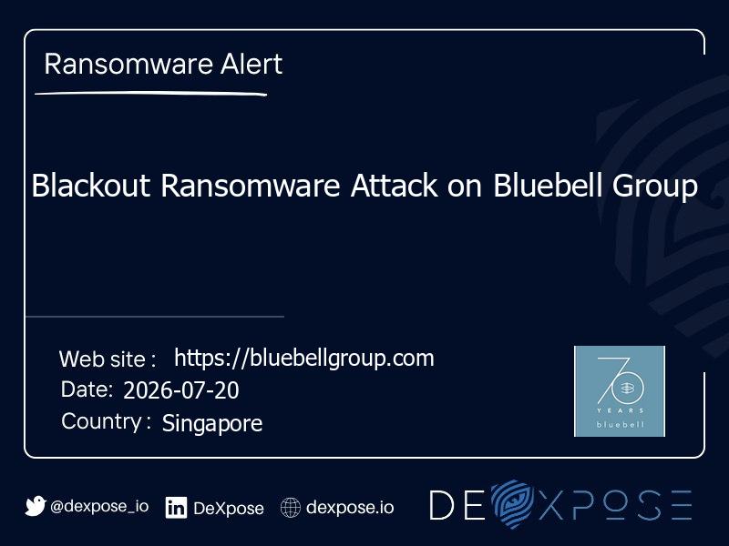Blackout Ransomware Attack on Bluebell Group