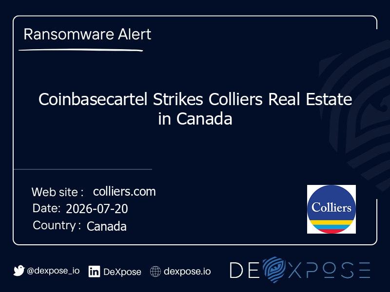 Coinbasecartel Strikes Colliers Real Estate in Canada