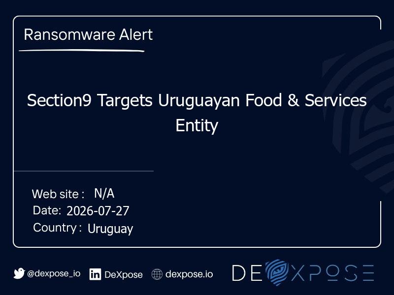 Section9 Targets Uruguayan Food & Services Entity