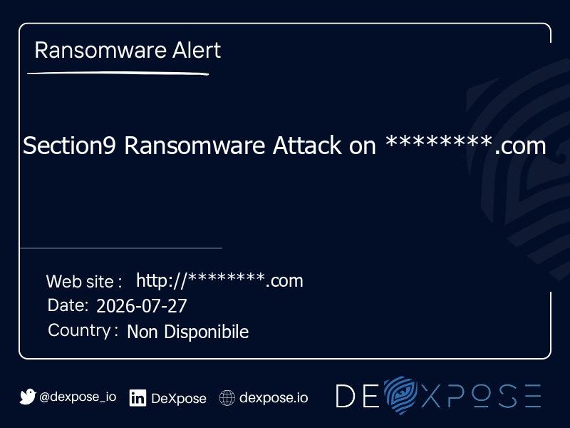 Section9 Ransomware Attack on ********.com