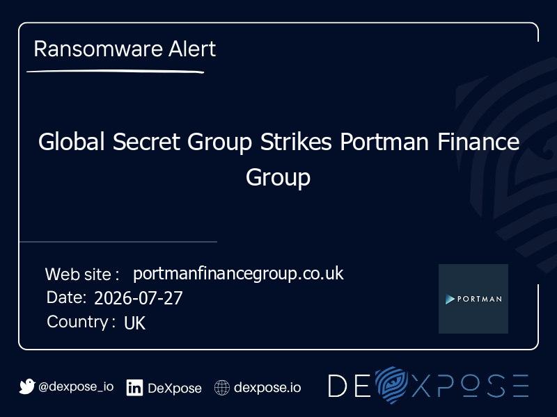 Global Secret Group Strikes Portman Finance Group