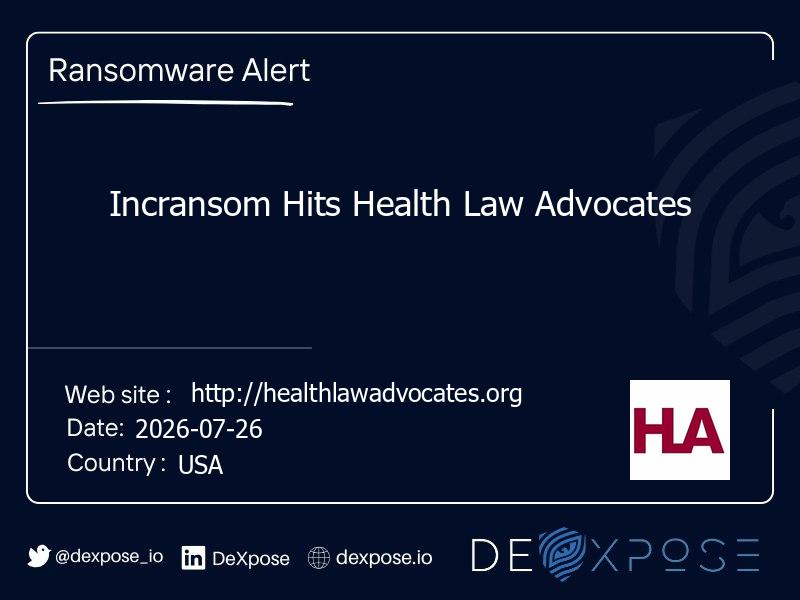 Incransom Hits Health Law Advocates