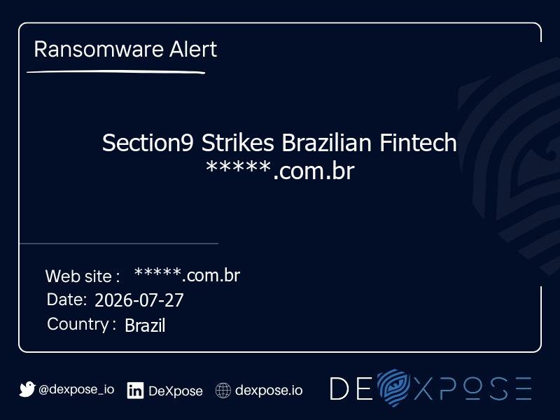 Section9 Strikes Brazilian Fintech *****.com.br