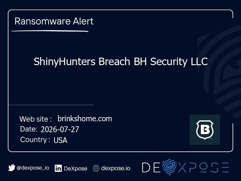 ShinyHunters Breach BH Security LLC