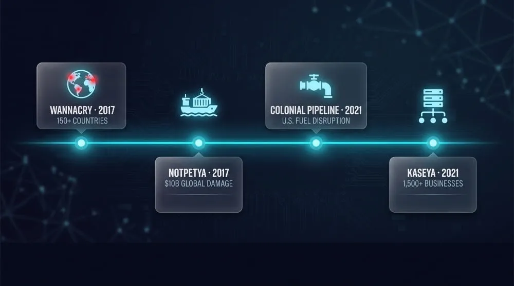 Notable Ransomware Attacks in History
