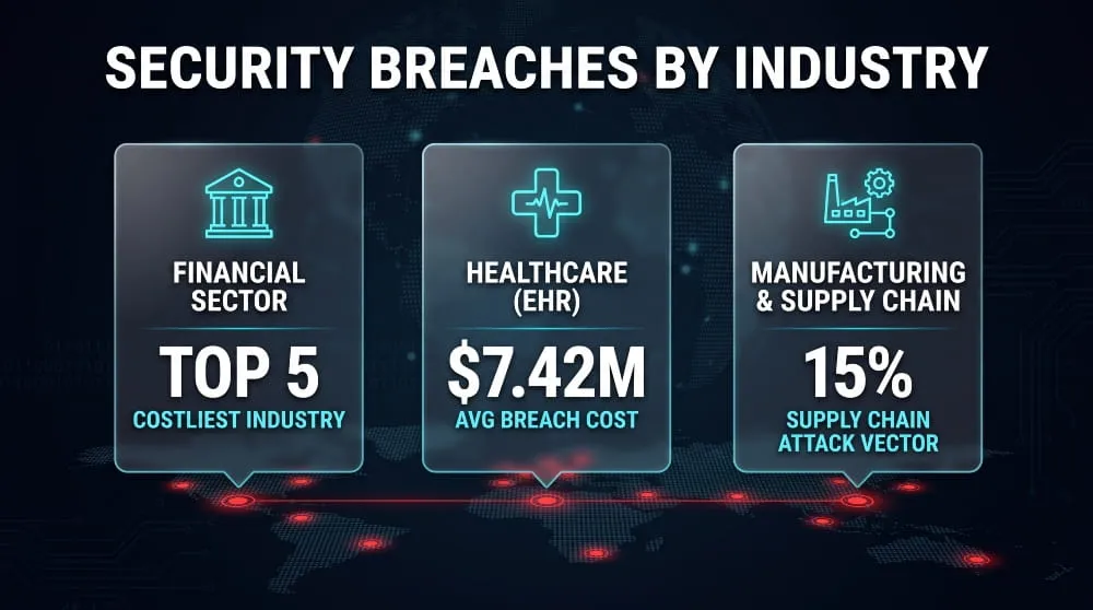 Security Breaches by Industry