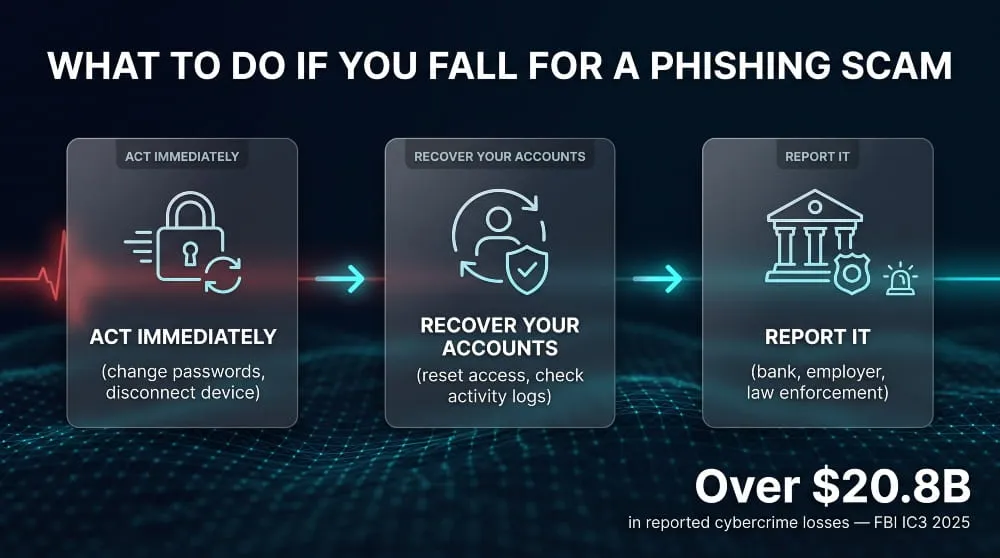 What to Do If You Fall for a Phishing Scam