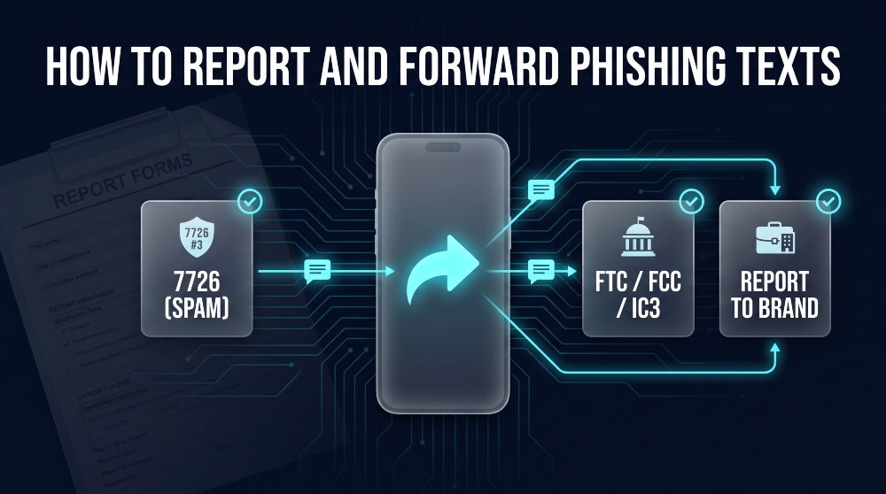 How to Report and Forward Phishing Texts